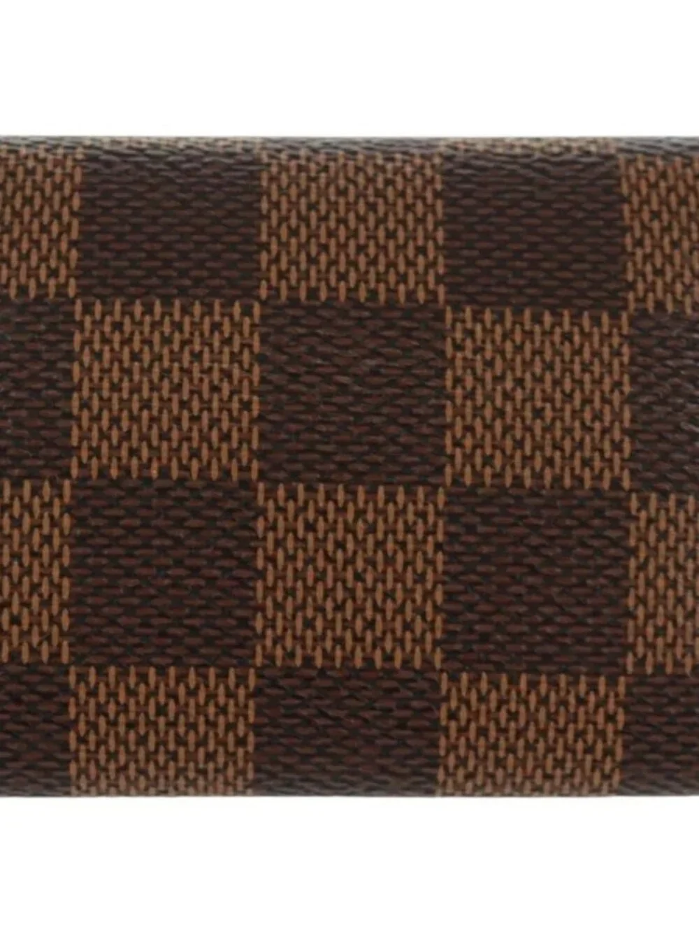 LOUIS VUITTON Damier Ebene Buton De Manchette Fleur Case